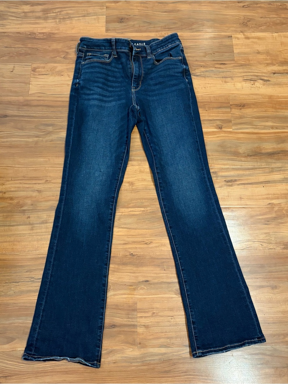 American Eagle Outfitters Dark Blue Skinny Kick Jeans Womens Size 6